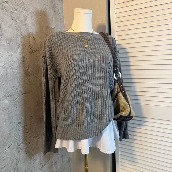 Grey Time and Tru Sweater With Buttons - Picture 3 of 7